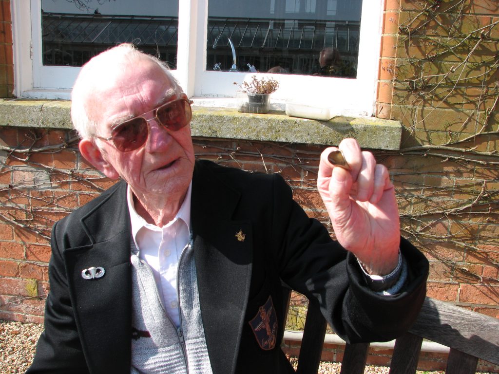 Vince Goodwin with penny that saved his life