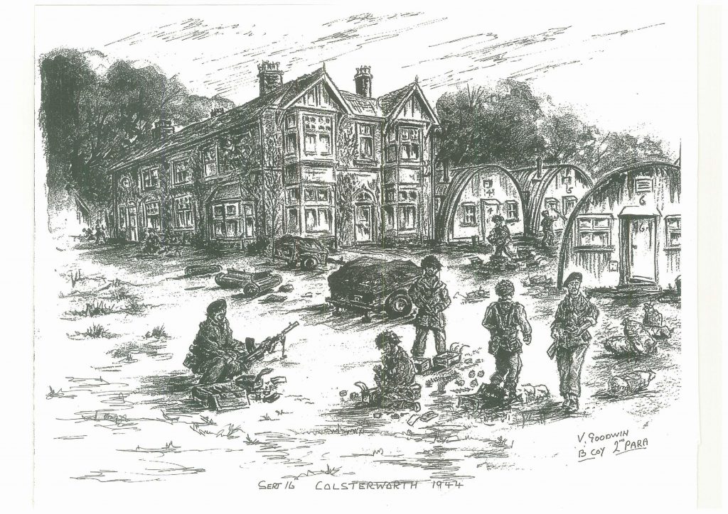 Drawing of Millfield by Vincent Goodwin, 1944